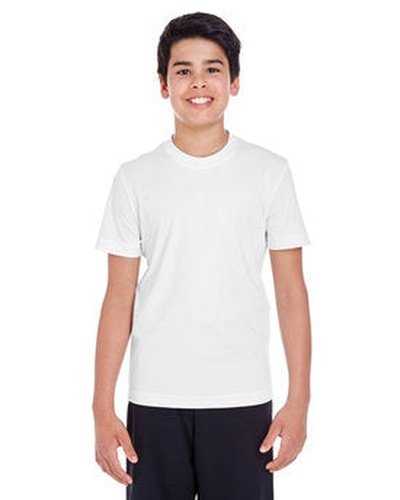 Team 365 TT11Y Youth Zone Performance T-Shirt - White - HIT a Double