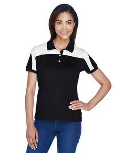 Team 365 TT22W Ladies&#39; Victor Performance Polo - Black - HIT a Double