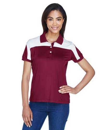 Team 365 TT22W Ladies' Victor Performance Polo - Sport Maroon - HIT a Double