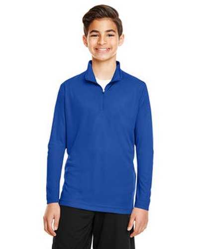 Team 365 TT31Y Youth Zone Performance Quarter-Zip - Sport Royal - HIT a Double