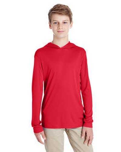 Team 365 TT41Y Youth Zone Performance Hoodie - Sport Red - HIT a Double