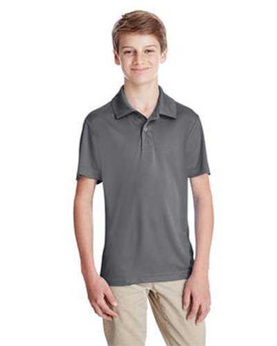 Team 365 TT51Y Youth Zone Performance Polo - Sport Graphite - HIT a Double