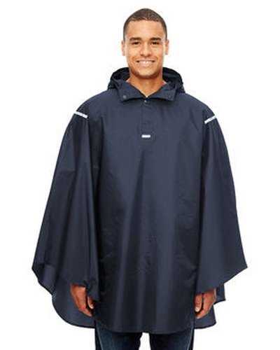 Team 365 TT71 Adult Zone Protect Packable Poncho - Sport Dark Navy - HIT a Double