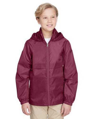 Team 365 TT73Y Youth Zone Protect Lightweight Jacket - Sport Maroon - HIT a Double