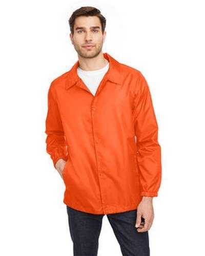 Team 365 TT75 Adult Zone Protect Coaches Jacket - Sport Orange - HIT a Double