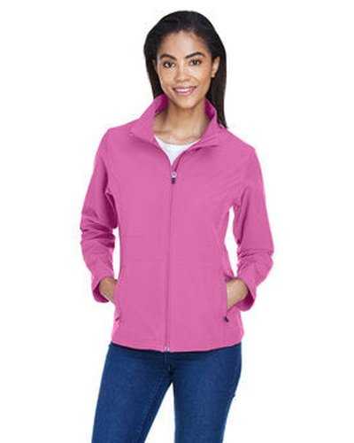 Team 365 TT80W Ladies' Leader Soft Shell Jacket - Sportcharity Pink - HIT a Double