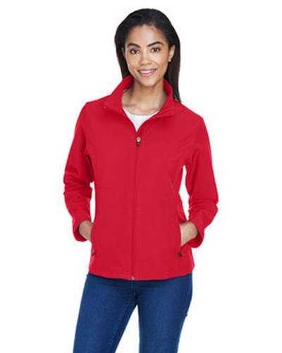 Team 365 TT80W Ladies' Leader Soft Shell Jacket - Sport Red - HIT a Double