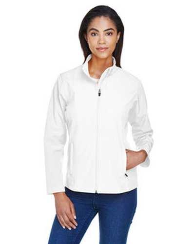 Team 365 TT80W Ladies&#39; Leader Soft Shell Jacket - White - HIT a Double