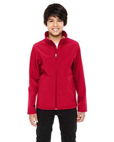 Team 365 TT80Y Youth Leader Soft Shell Jacket - Sport Red - HIT a Double