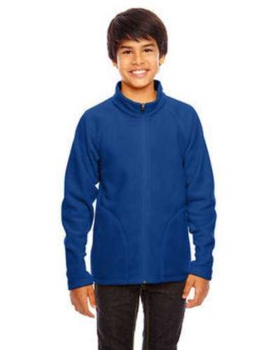 Team 365 TT90Y Youth Campus Microfleece Jacket - Sport Royal - HIT a Double