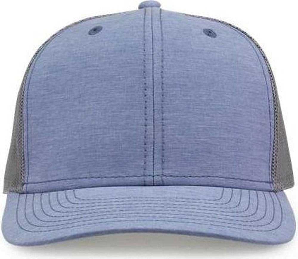 The Game GB452E Everyday Trucker Cap - Heather Light Blue - HIT a Double - 1