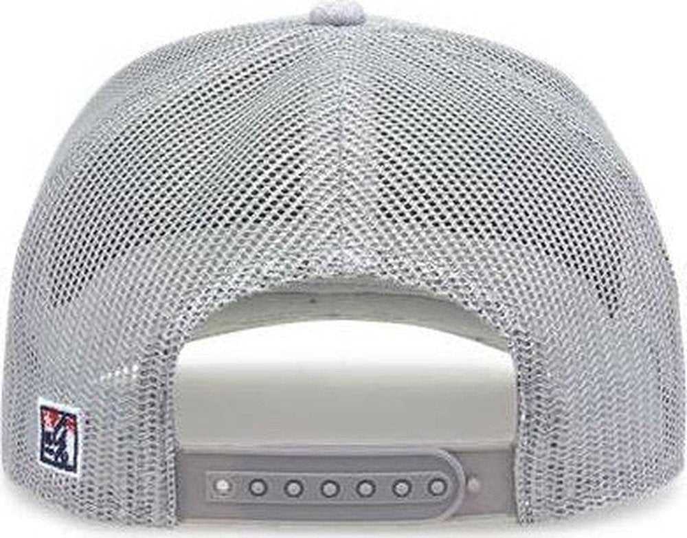 The Game GB452E Everyday Trucker Cap - Heather Light Grey - HIT a Double - 2
