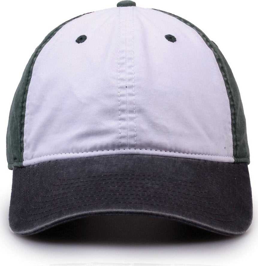 The Game GB516 Twill Color Block - White Mallard Charcoal - HIT A Double