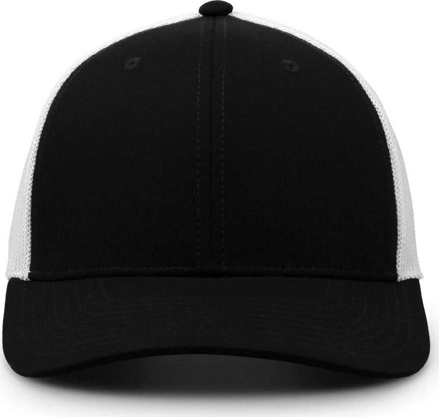 The Game GB518 Everyday Trucker Cap - Black White - HIT a Double
