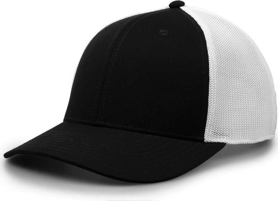 The Game GB518 Everyday Trucker Cap - Black White - HIT a Double