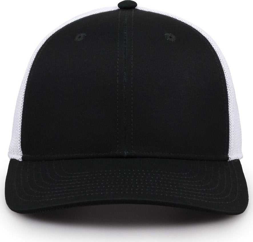 The Game GB518 Everyday Trucker Cap - Dark Green White - HIT a Double