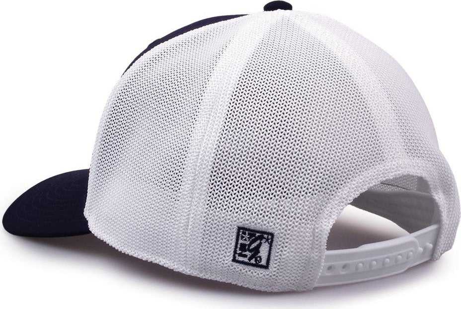 The Game GB518 Everyday Trucker Cap - Navy White - HIT a Double