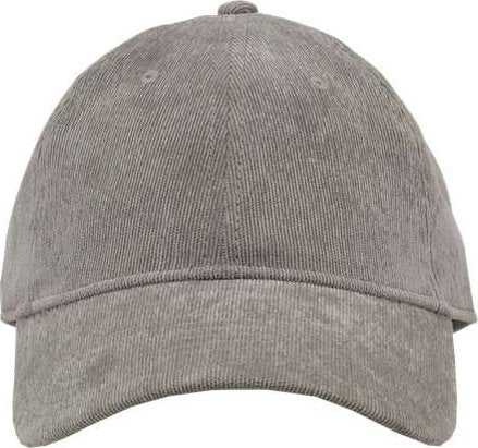 The Game GB568 Relaxed Corduroy Cap - Grey - HIT a Double - 1