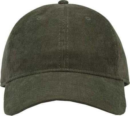 The Game GB568 Relaxed Corduroy Cap - Light Olive Green - HIT a Double - 1