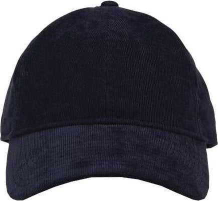 The Game GB568 Relaxed Corduroy Cap - Navy - HIT a Double - 1