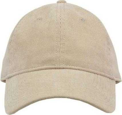 The Game GB568 Relaxed Corduroy Cap - Stone - HIT a Double - 1