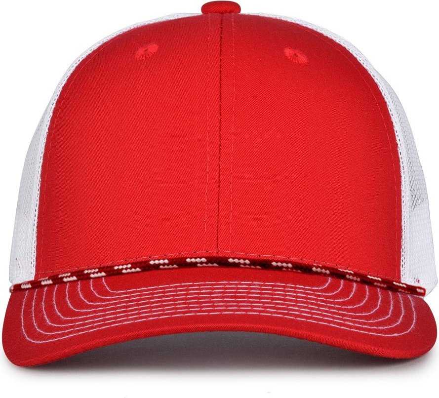 The Game GB452R Rope Everyday Trucker Cap - Red White