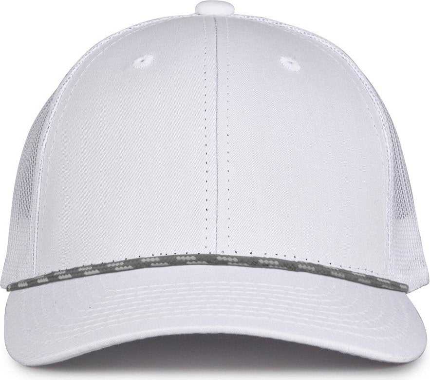 The Game GB452R Rope Everyday Trucker Cap - White