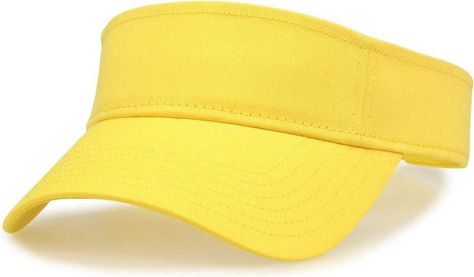 The Game GB464 Cotton Twill Visor - Yellow - HIT A Double