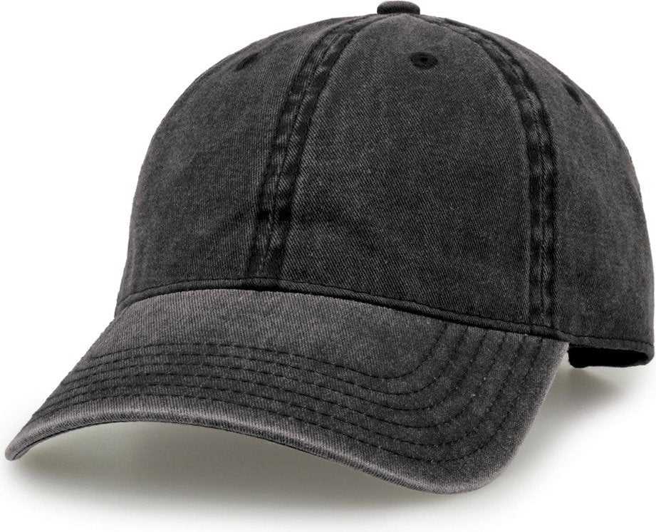 The Game GB465 Pigment Dyed Twill Cap - Black