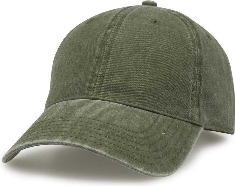 The Game GB465 Pigment Dyed Twill Cap - Light Olive