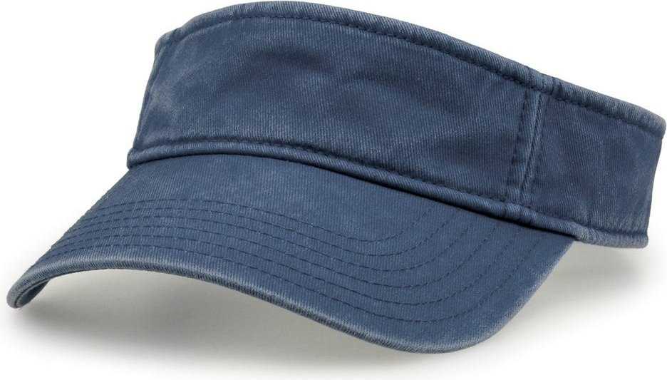 The Game GB466 Pigment Dyed Twill Visor - Navy