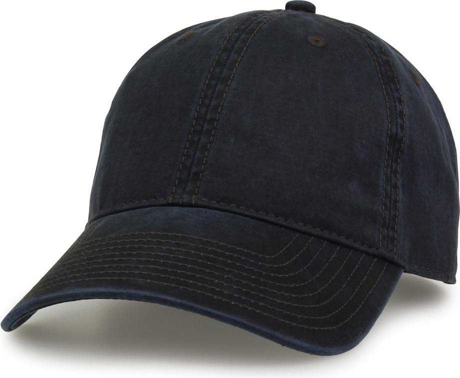 The Game GB467 Relaxed Oil Coated Twill Cap - Navy