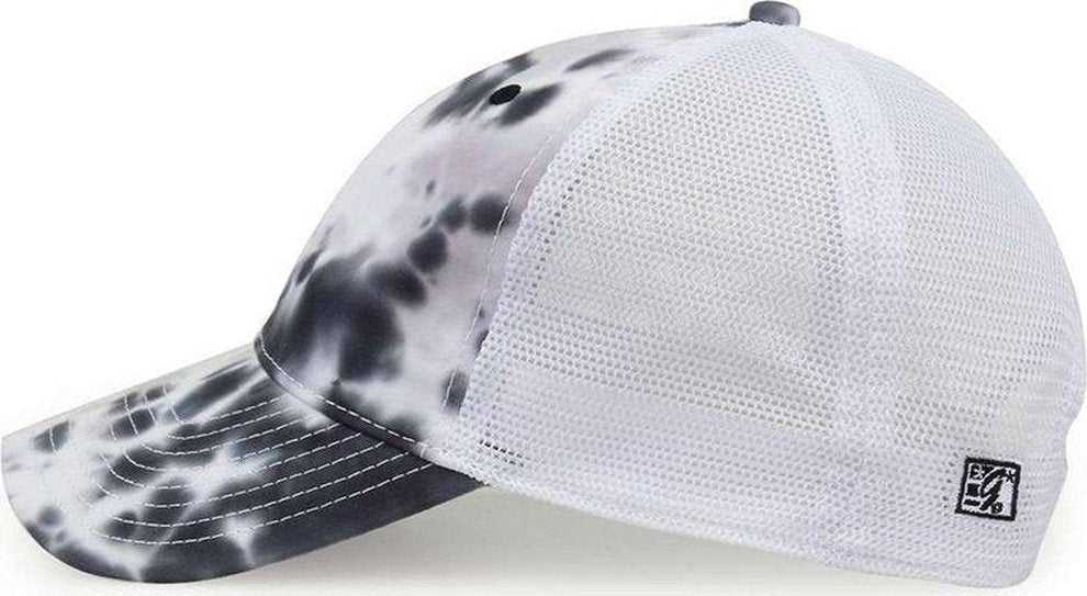The Game GB470 Lido Tie-Dyed Trucker Cap - Greyscale - HIT a Double
