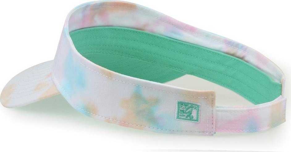 The Game GB471 Relaxed Tie Dye and Trucker Mesh Visor - Sorbet Tie Dye - HIT a Double - 3