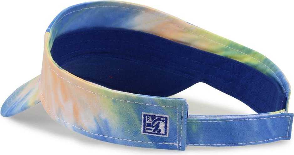 The Game GB471 Relaxed Tie Dye and Trucker Mesh Visor - Sunrise Tie Dye - HIT a Double - 3