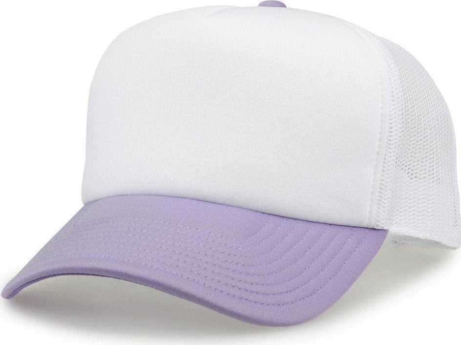 The Game GB473 Foam Front Trucker Cap - Lavender - HIT a Double - 1