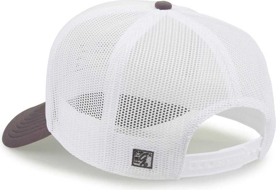 The Game GB473 Foam Front Trucker Cap - White Grey - HIT a Double - 3