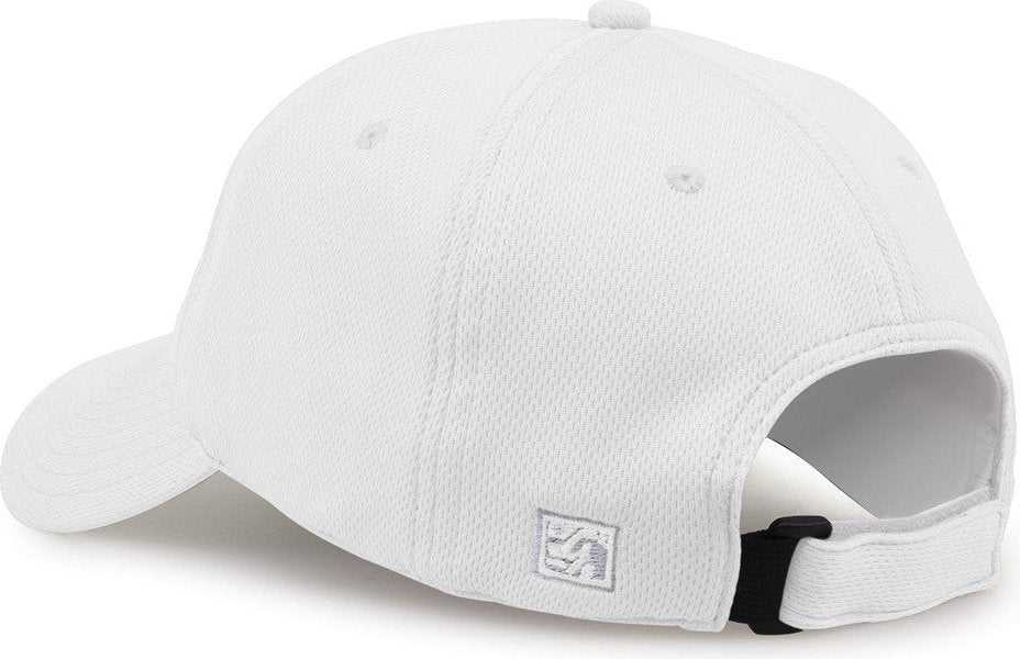 The Game GB474 Relaxed Recycled Perfomance Cap - White - HIT a Double - 3