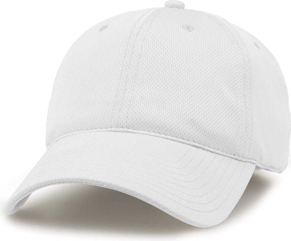 The Game GB474 Relaxed Recycled Perfomance Cap - White - HIT a Double - 1