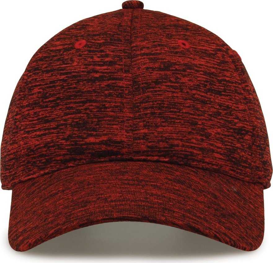 The Game GB477 Peppered Heather Cap - Red - HIT a Double - 2