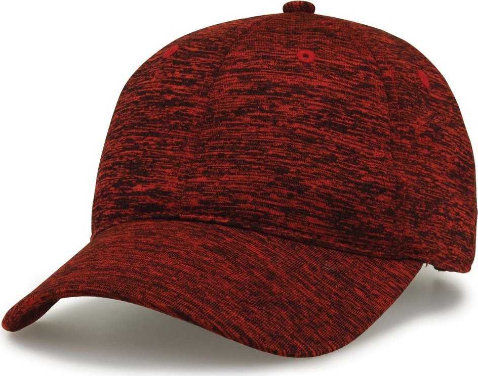The Game GB477 Peppered Heather Cap - Red - HIT a Double - 1