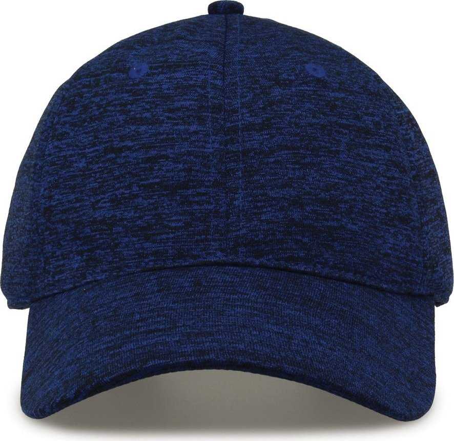 The Game GB477 Peppered Heather Cap - Royal - HIT a Double - 2