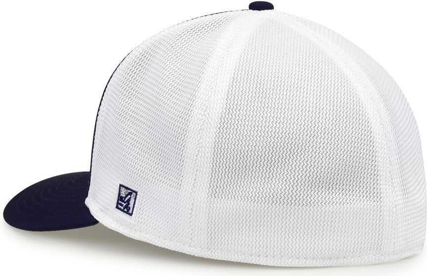 The Game GB483P On-Field GameChanger with Piping &amp; Diamond Mesh Cap - Grey Navy