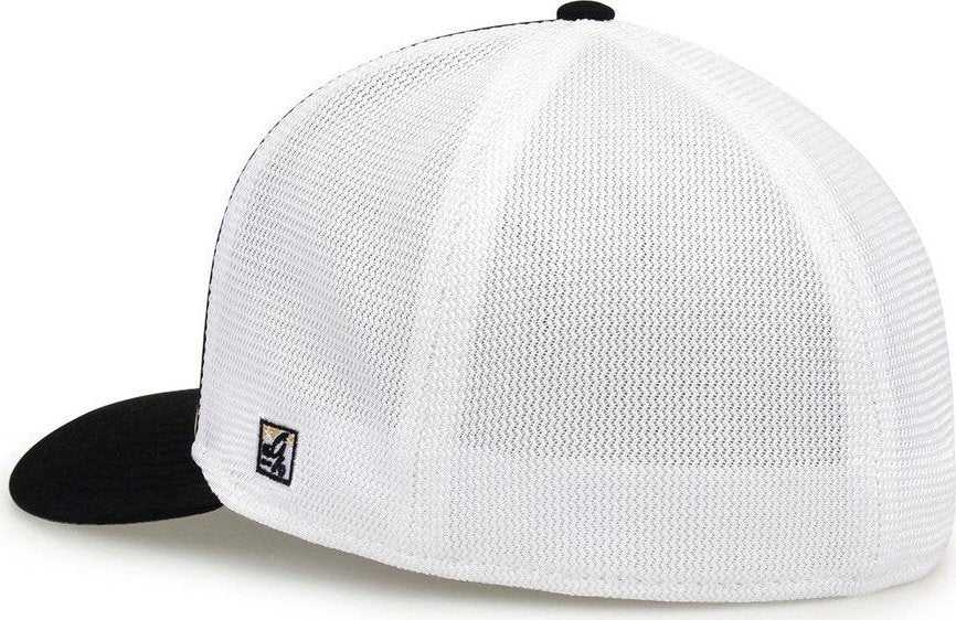 The Game GB483P On-Field GameChanger with Piping &amp; Diamond Mesh Cap - Vegas Gold Black