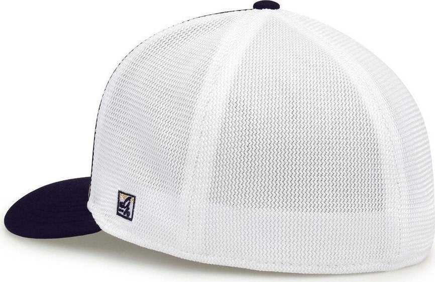 The Game GB483P On-Field GameChanger with Piping &amp; Diamond Mesh Cap - Vegas Gold Navy