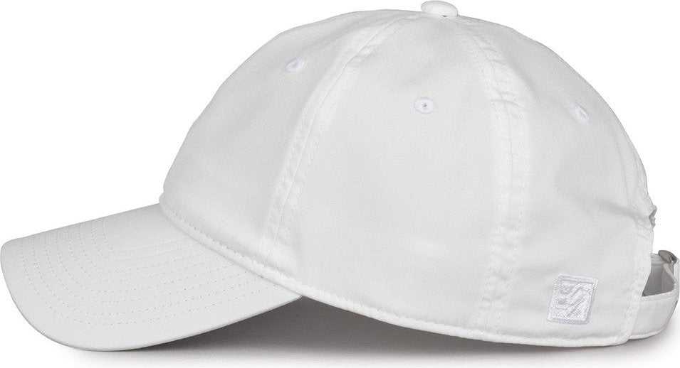 The Game GB484 Low Profile GameChanger Cap - White - HIT a Double - 2