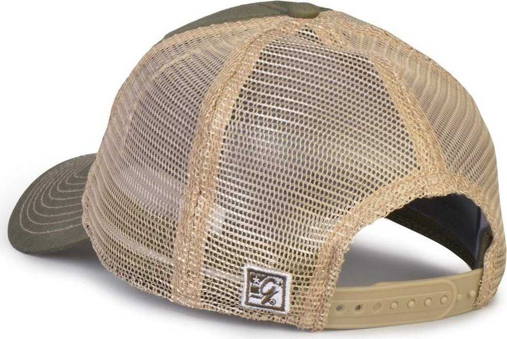 The Game GB880 Soft Trucker Cap - Light Olive - HIT a Double - 3