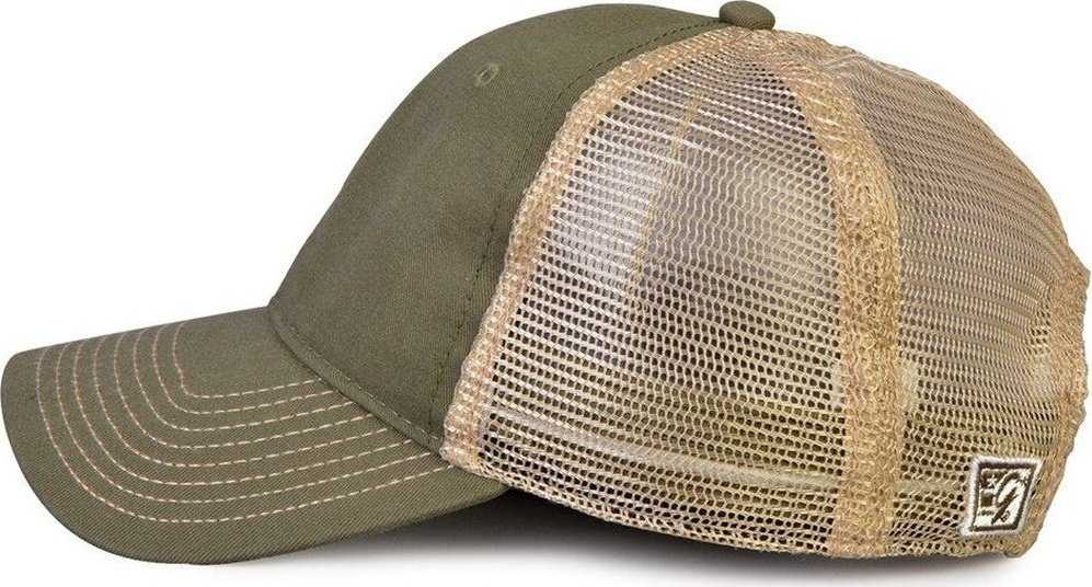 The Game GB880 Soft Trucker Cap - Light Olive - HIT a Double - 1