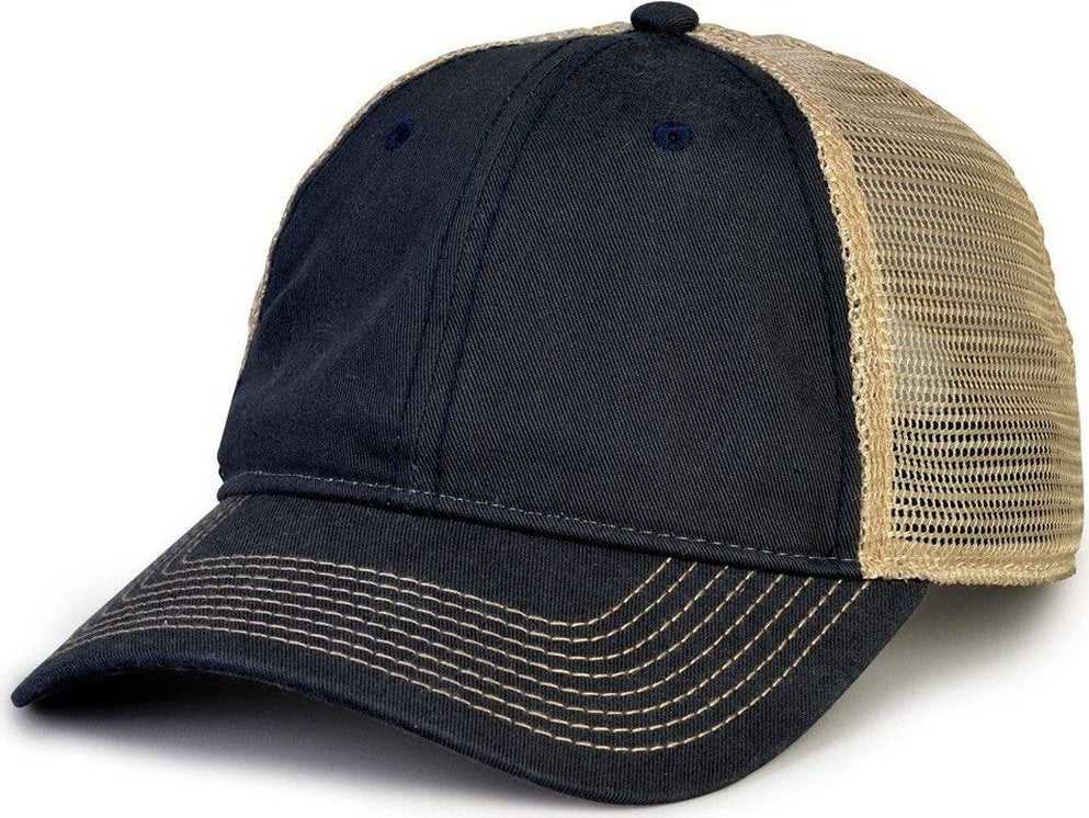The Game GB880 Soft Trucker Cap - Navy - HIT a Double - 1