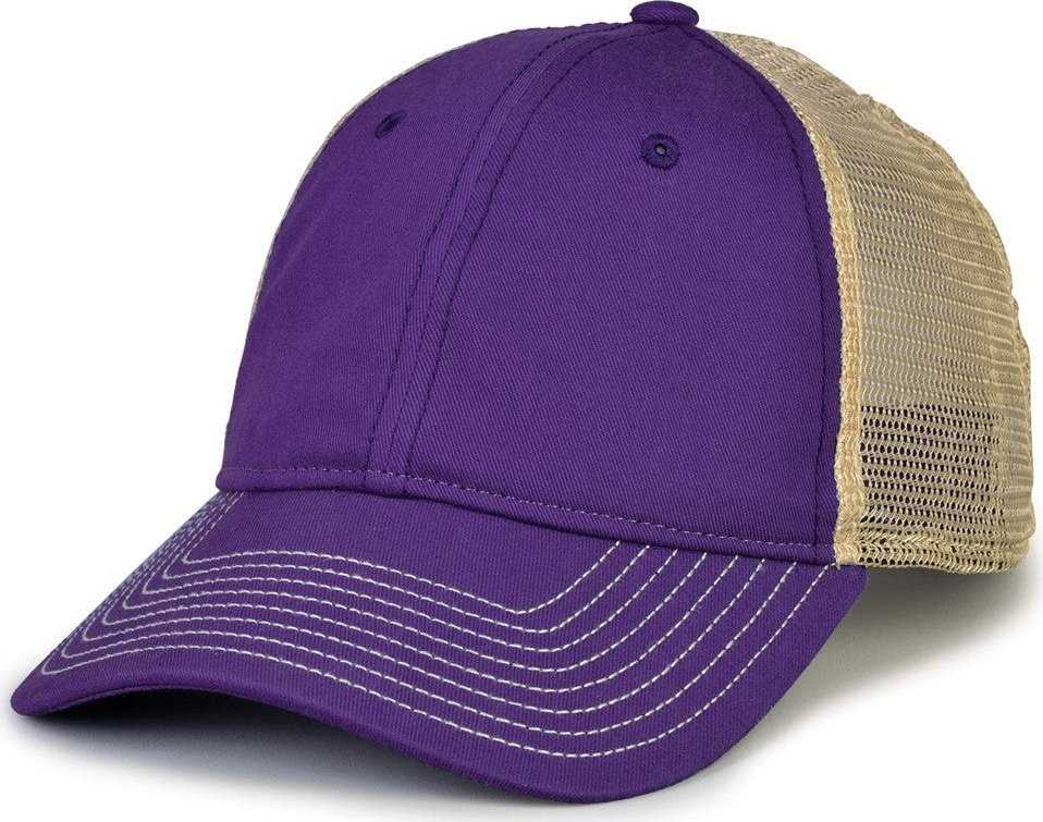 The Game GB880 Soft Trucker Cap - Purple - HIT a Double - 1